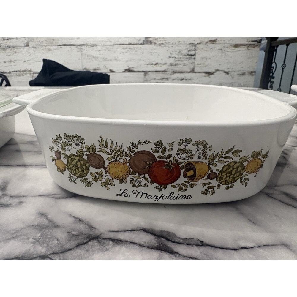Vintage 1970s Corningware Spice of Life Casserole Dishes Set Of 3 RARE - Picture 3 of 8